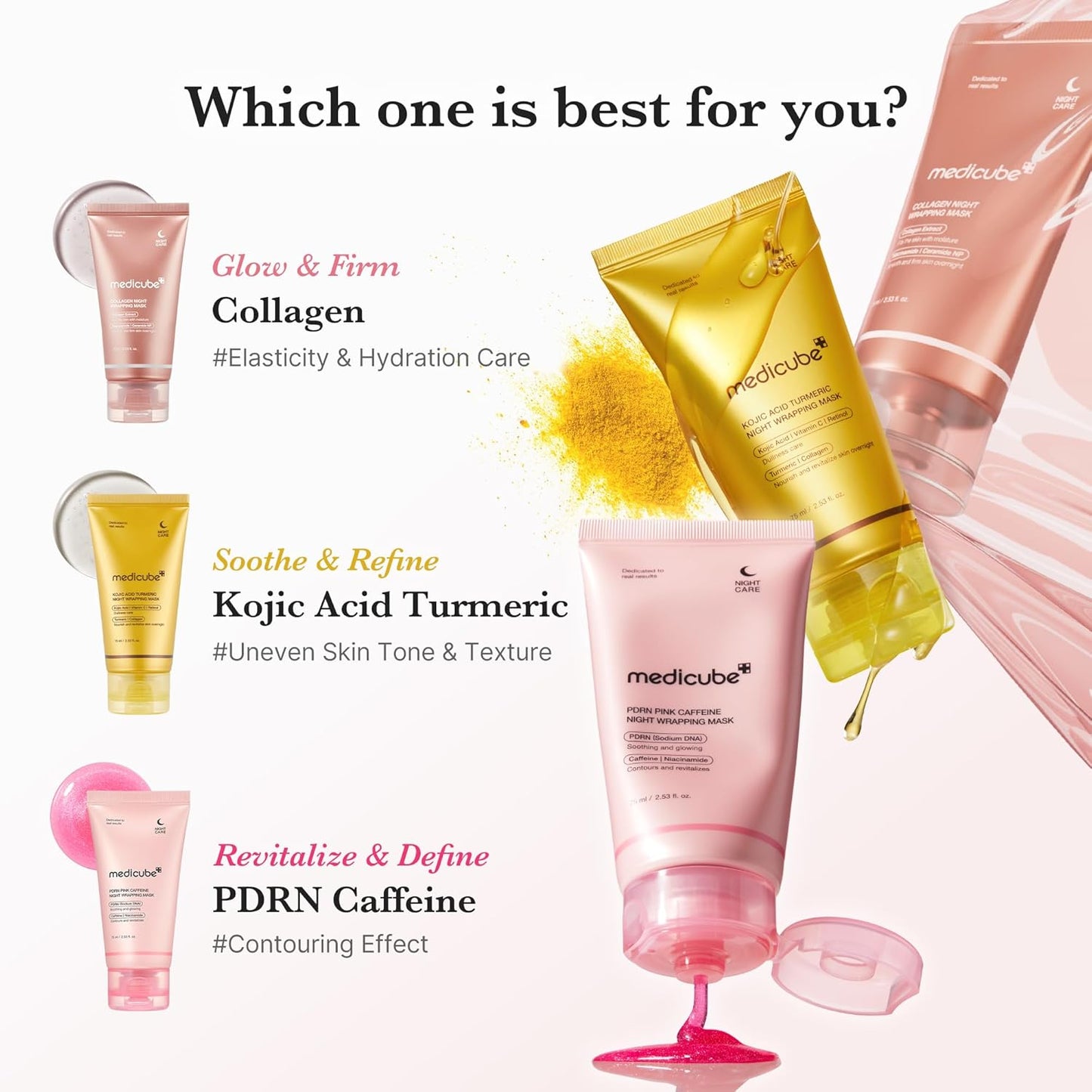 Medicube Turmeric Overnight Wrapping Peel Off Mask 75ml